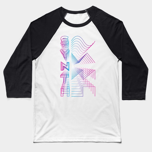 Synth Waveform Analog Audio Design Baseball T-Shirt by star trek fanart and more